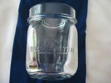 vtg Red Lobster raised letters mason jar drinking glass heavy barware - (1) ONE picture