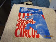 USAF Scott Air Force Base Great American Circus Program July 4th 1974 NOS MAC picture