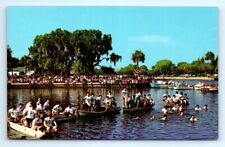 VTG Tarpon Springs Florida Spring Bayou Greek Epiphany Ceremony Postcard A1 picture