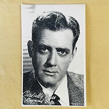 Exhibit Co. Arcade Actor Card 1950's Raymond Burr Godzilla Perry Mason picture