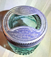 BALL HALF PINT BLUE MASON Jar ~ Antique Presto Canning Glass Lid ~Free Shipping picture