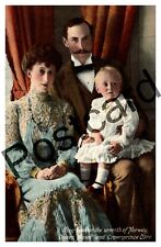 King Haakon the 7th of Norway, Queen Maud and Crownprince Olav  postcard jj003 picture