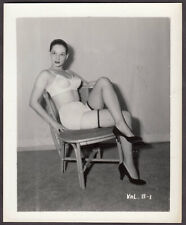 STRIPPER FETISH MODEL VAL B.  IRVING KLAW VINTAGE ORIGINAL 4x5 1950's #1 picture