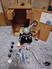1960s OLYMPUS Tokyo Japan Microscope in Wooden Case w/ Accessories Model 218830 picture