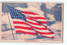 Old Vintage Postcard of US Flag Old Glory 48 Star Flag picture