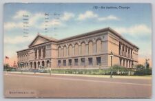 Chicago Illinois, Art Institute Museum, Vintage Postcard picture