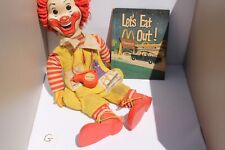 Vintage Ronald McDonald Doll and Book 1978 picture