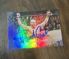 Randy Couture autograph signed UFC Silver Holo Champ picture
