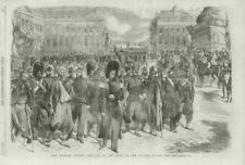 The Crimean troops at the foot of the column, Place Vendome. Paris 1856 picture
