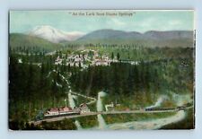 As the Lark Sees Shasta Springs Mountains Train Rail Road Postcard B7 picture