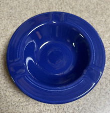 Vintage Fiesta Ashtray Original Cobalt Blue 1936-39 Early Version Bottom Rings picture