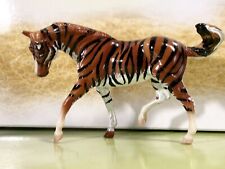 Custom Breyer Stablemate Hand Painted Tiger Inspired Horse picture