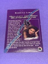 Hot Shots 1997 Galaxy Of Sex Superstars Rebecca Lord Card #1 picture