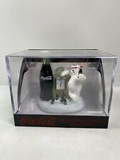 Vintage 1999 Coca Cola Collectible Polar Bear, Mini-Clock - Never Opened. New picture