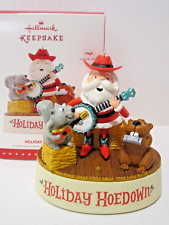 NEW Hallmark Ornament 2015 Holiday Hoedown Santa with Banjo Sound Motion B11 picture