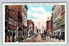 Asheville NC-North Carolina, Patton Avenue, Advertisement, Vintage Postcard picture
