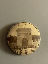 1898 Rare Real Photo Button Grand Entrance Trans-Mississippi Exposition Omaha NE picture