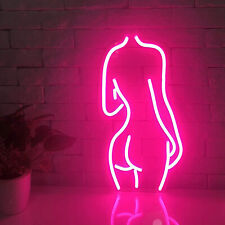 Pink Lady's Back Neon Light Bar Pub Neon Sign Artistic Wall Neon Sign 15W+USB picture