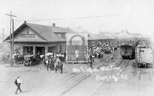 Railroad Train Station Depot Ranger Texas TX Reprint Postcard picture