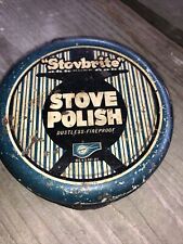 Vintage Can - Tin STOVBRITE STOVE POLISH 3.25
