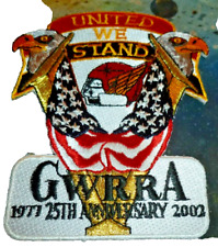 Vintage GWRRA Embroidered Patch Gold Wing Road Riders Association 25 Anniv picture