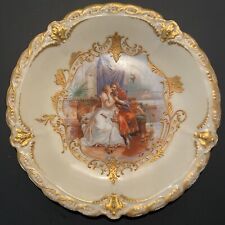Vintage Limoges France Gold Trimmed Hand Painted Plate 8 3/4” picture