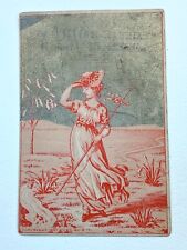 CHASE MICHIGAN VICTORIAN TRADE CARD WILLIAM HARRIS 1882 ED WOLF Shepherdess picture