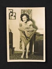 Vintage 1950's Pinup Home Snapshot Photo Woman with Sky Master Paper Kite picture