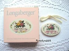 Longaberger 1999 Happy Mother's Day Tie-On ~ Roses - NEW in Box picture