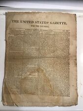The United States Gazette Sat. Sept 18, 1813 Vol. XIII for (Judge) Peter Rhoads picture