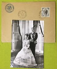1965 Princess Grace de Monaco Signed Postcard Prince Rainier III Envelope No COA picture