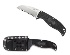Spyderco Knives Enuff Sheepfoot Black FRN Fixed Blade Knife VG-10 FB31SBK picture