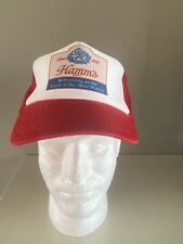 Vintage Hamm's Beer Snapback Red Trucker Hat Land Of Sky Blue Waters picture