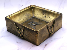 Vintage Eagle Brass Desk Ash Tray Trinket Bowl picture
