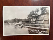Antique RPPC Postcard - Main Lodge - Sah-Kah-Tay Beach, Cass Lale, Minn 1922 picture
