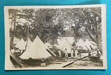 LAKE LANAO Sub post TAMPANAN Sailors Tents Philippines RPPC Postcard 1907-1917 picture