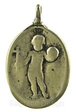 STANDING CHILD JESUS / FACE OF MADONNA Medal, bronze cast from antique original picture