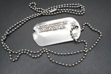 WWII 1945 Army Jewish Hebrew Dog Tag T45 With Bead Chain picture