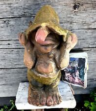 1997 Nyform Troll w/Tag Hat Over Eyes & Ears #243 From Norway Vintage 7” Tall picture