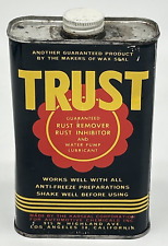 Vintage Rare Trust Anti Rust Water Lube Can - Empty -  picture