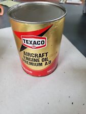  Vintage Texaco Paper 1 Quart oil Can Unopened, July 1979, FS picture