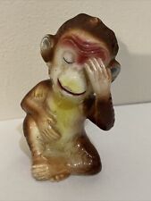 Vintage MCM 1950s Ceramic 4” Kitschy Monkey Figurine Very Rare And Unique picture