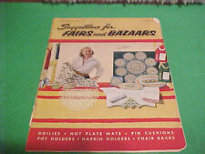 1953 SUGGESTIONS FOR FAIRS & BAZAARS STAR BOOK #98 DOILIES NAPKIN/POT HOLDERS++  picture