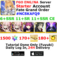 [ENG/NA][INST] FGO / Fate Grand Order Starter Account 6+SSR 170+Tix 1540+SQ #NCS picture