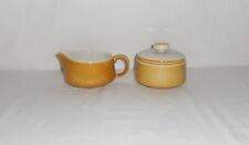 Vintage Interpace Franciscan Discovery Topaz Creamer & Sugar Bowl made is U.S.A. picture