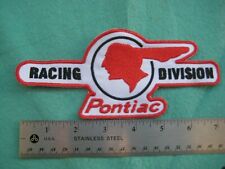 Large Pontiac Racing Division Service Dealer   Uniform Patch picture