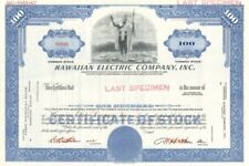 Hawaiian Electric Co., Inc. - Specimen Stock Certificate - Specimen Stocks & Bon picture