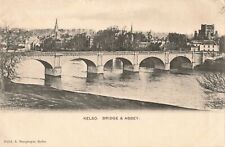 Postcard Kelso Bridge and Abbey Scotland UK picture