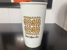 Peet’s Coffee Double Wall Ceramic Glass Tumbler 12 oz w/lid picture