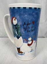 A Glad  Heart Lights Up The Face Snowman Winter Coffee Tea mug cup 16oz picture